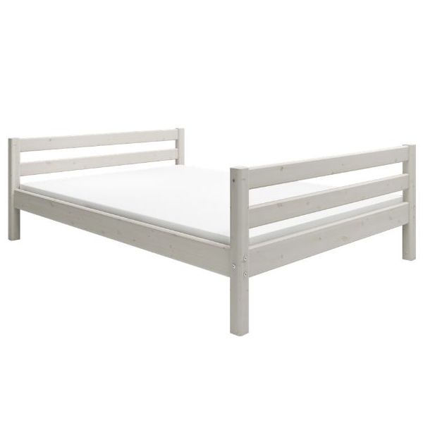 Classic Single Bed 140 x 200 cm - Whitewash