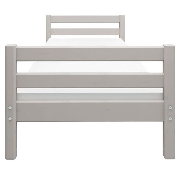 Classic Single Bed 90 x 200 cm - Whitewashed Grey