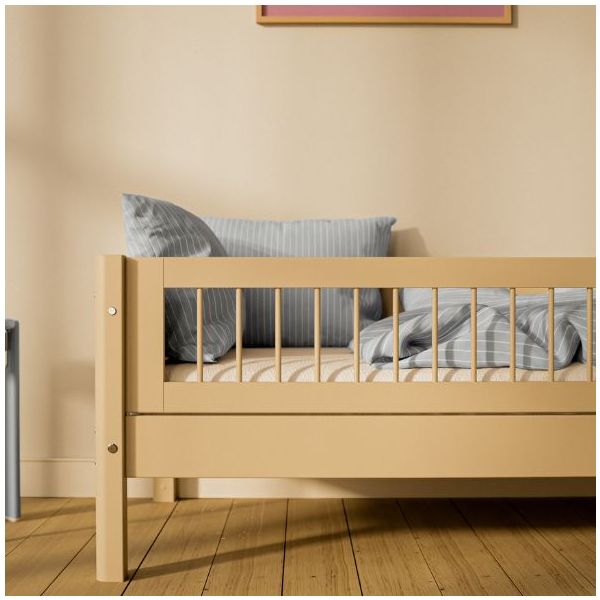 3/4 Slatted Safety rail front - 200 cm bed - Sand