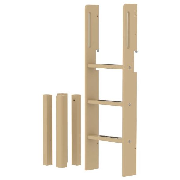 White Conversion kit mid-high bed - Straight ladder - Sand