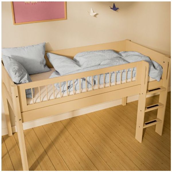 White Conversion kit mid-high bed - Straight ladder - Sand