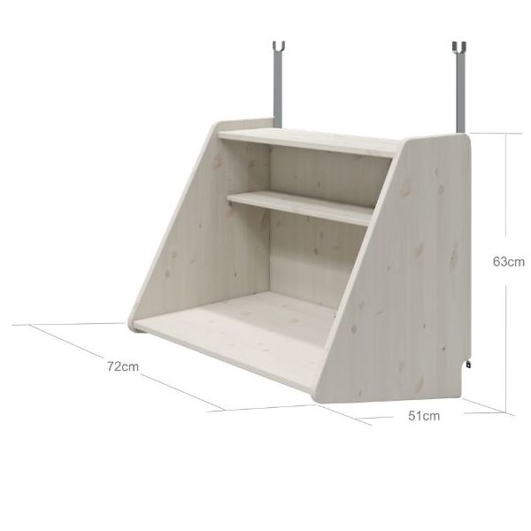Classic click-on desk - Whitewash