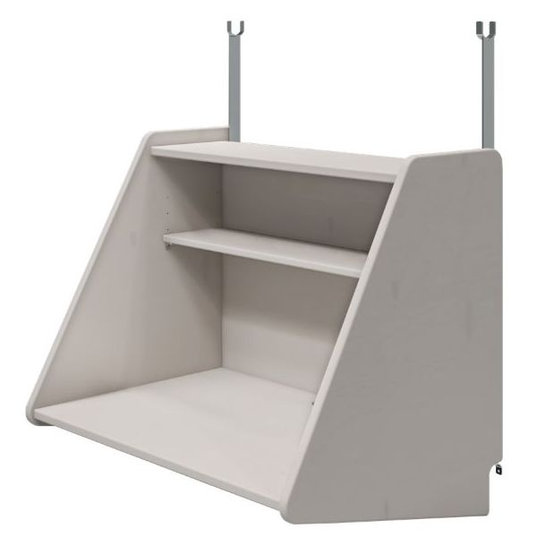 Classic click-on desk - Whitewashed Grey