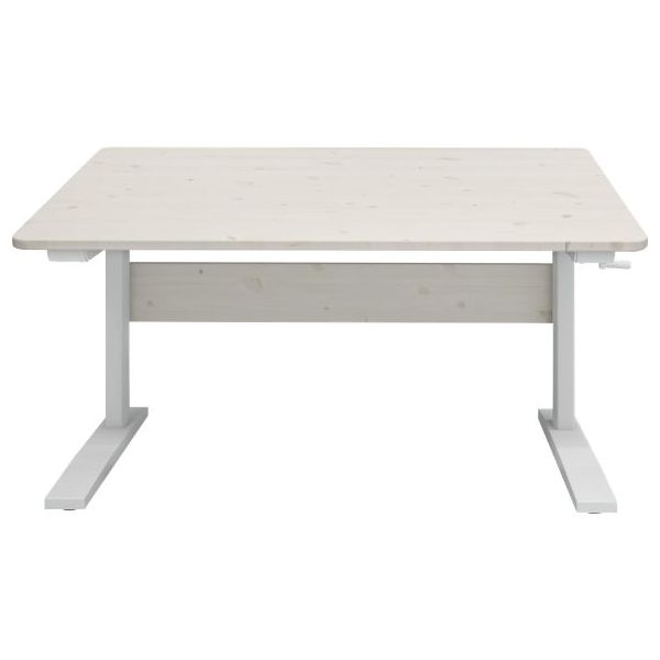Study Height-Adjustable & Tiltable Desk - Whitewash