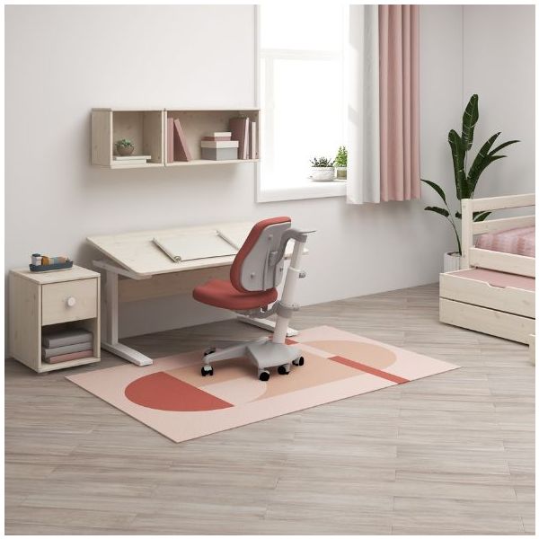 Study Height-Adjustable & Tiltable Desk - Whitewash