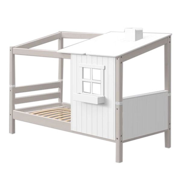 Single bed w/ half Classic House - White/Whitewashed Grey