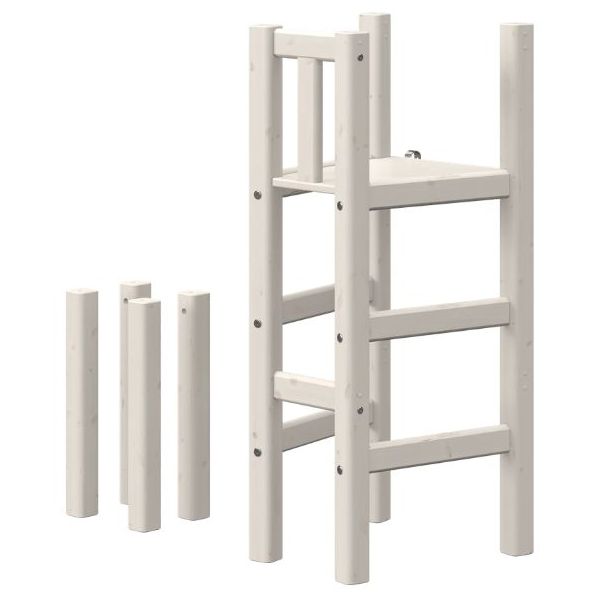 Umbauset Plattform Halbhohes Bett Classic - Weiss Gekälkt