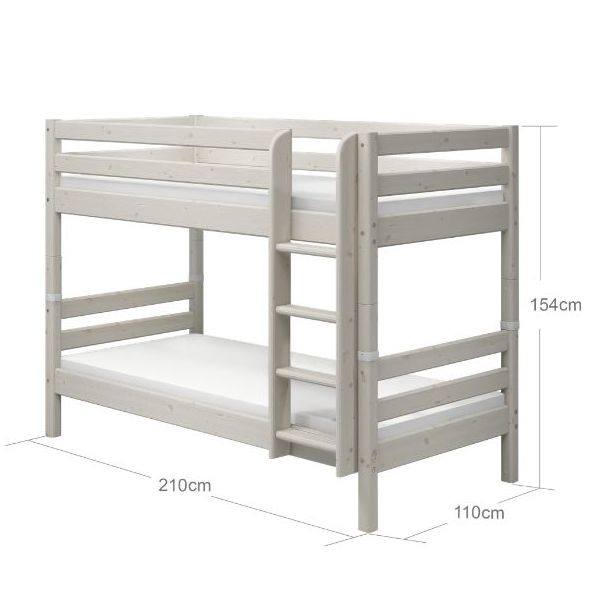 Classic Bunk Bed 90 x 200 cm - Whitewash