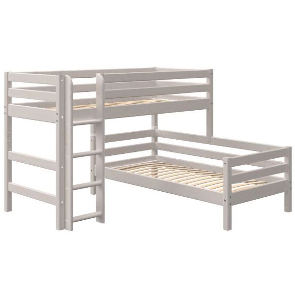 Classic Modular Bunk Bed 90 x 200 cm - Whitewashed Grey