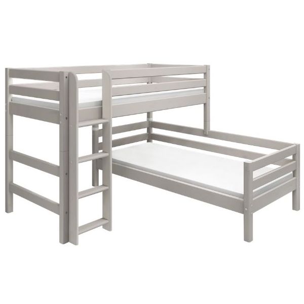 Classic Modular Bunk Bed 90 x 200 cm - Whitewashed Grey