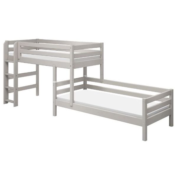 Classic Modular Bunk Bed 90 x 200 cm - Whitewashed Grey