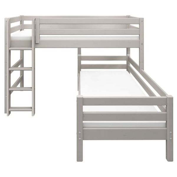Classic Modular Bunk Bed 90 x 200 cm - Whitewashed Grey