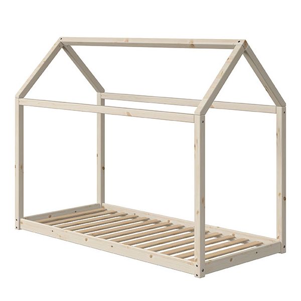 Lit Cabane Cottage 90 x 200 cm - Bois Brut