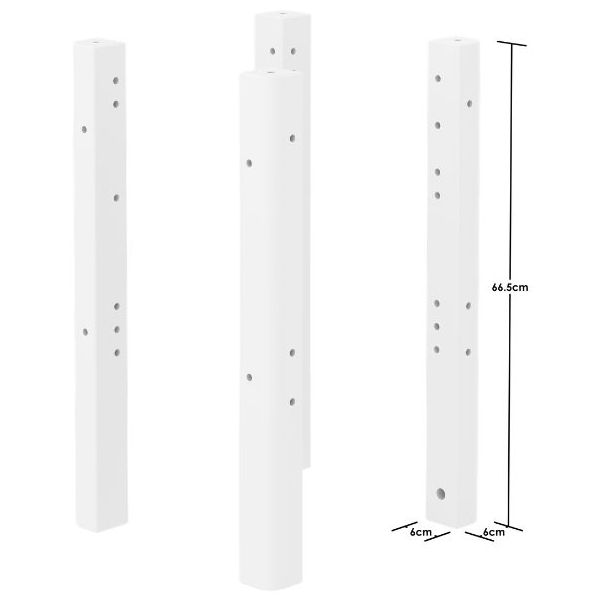 Legs for White Montessori Floor Bed - White