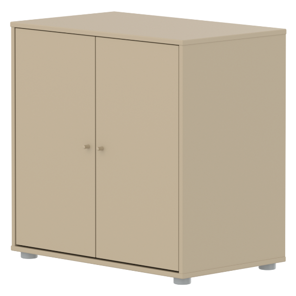 Armoire basse 2 portes Saga - Avoine / Avoine