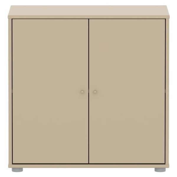 Armoire basse 2 portes Saga - Avoine / Avoine