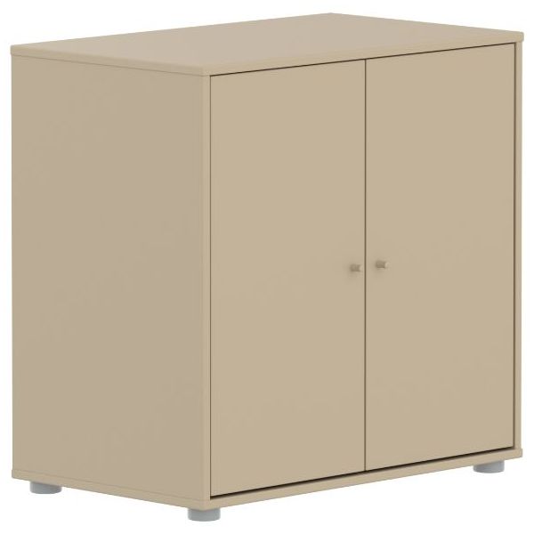 Armoire basse 2 portes Saga - Avoine / Avoine