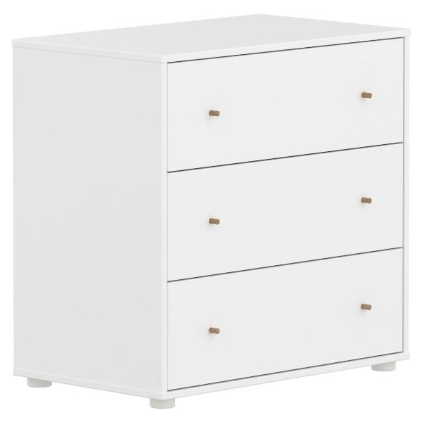 Saga Dresser - 3 Drawers - White / Oak