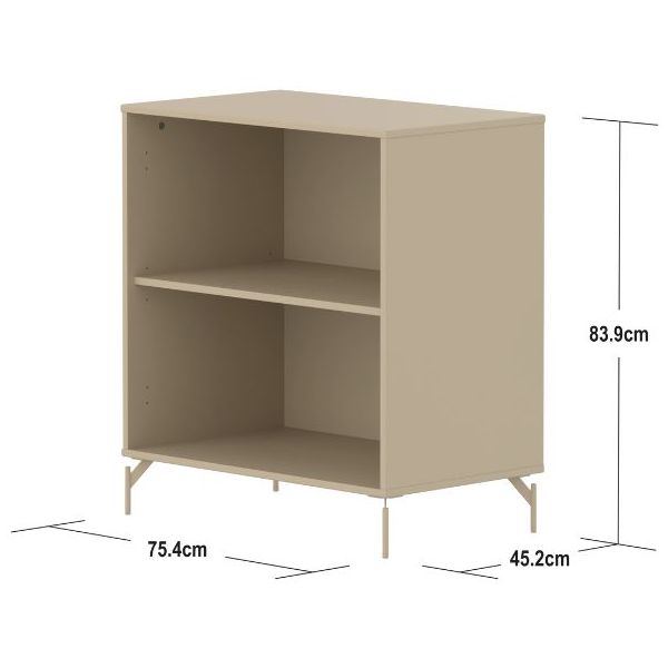 Étagère 1 tablette Saga - Pieds en métal - Avoine