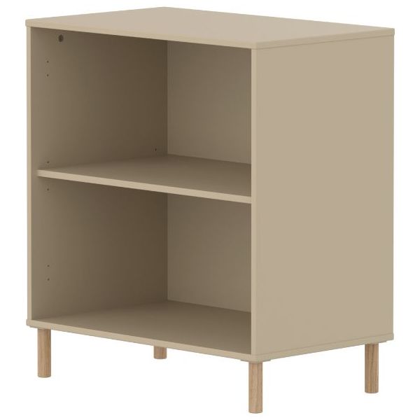 Étagère 1 tablette Saga - Pieds en chêne - Avoine