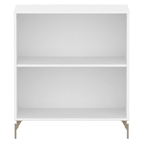 Saga Shelf Unit with 1 Shelf - Metal Feet - White / Oat