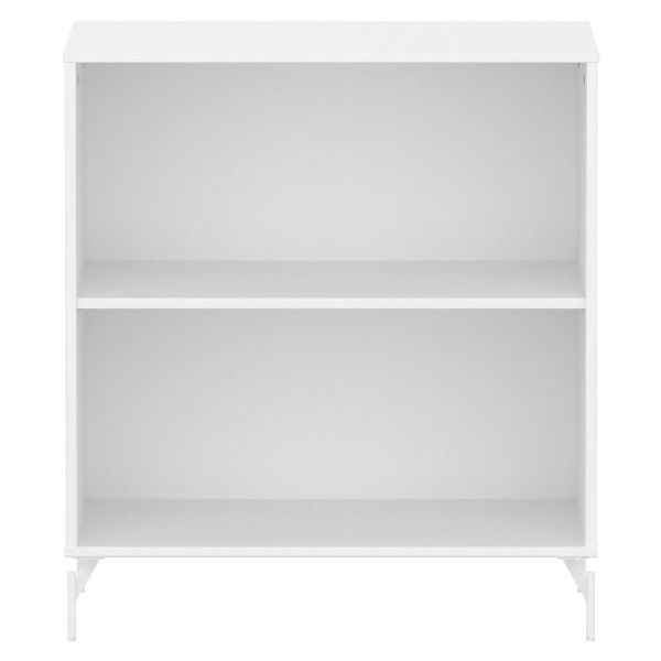 Étagère 1 tablette Saga - Pieds en métal - Blanc