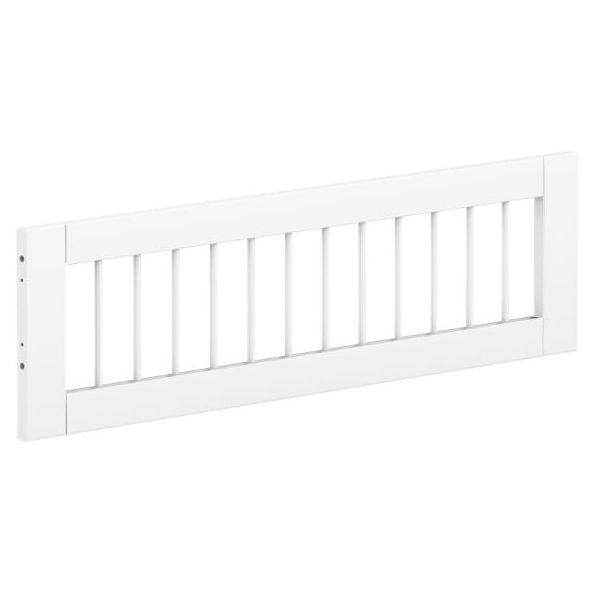 1/2 Slatted Safety rail front - 200cm bed - White