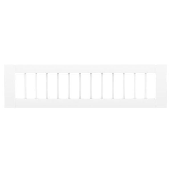 1/2 Slatted Safety rail front - 200cm bed - White