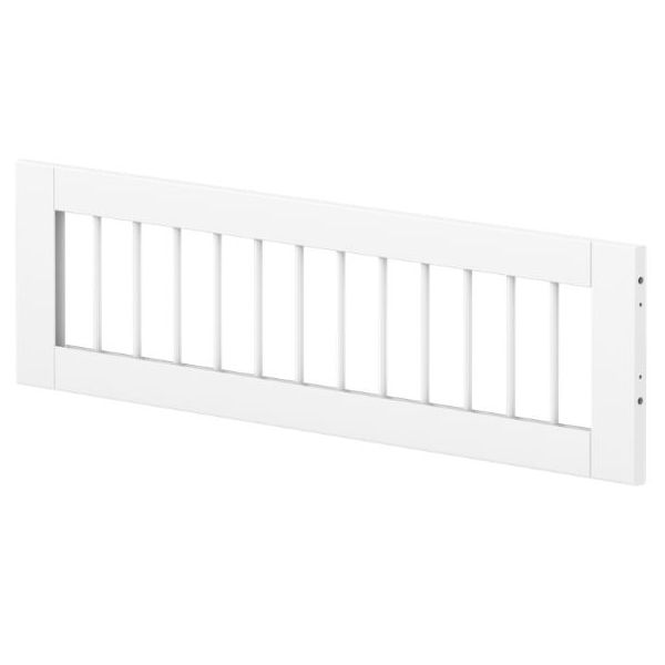 1/2 Slatted Safety rail front - 200cm bed - White