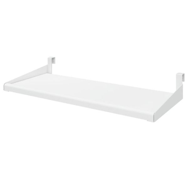 White Click-on Hanging Shelf - White