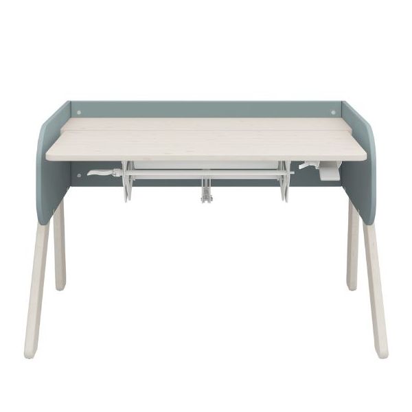 Bureau Inclinable WOODY - Blanc Cérusé / Bleu
