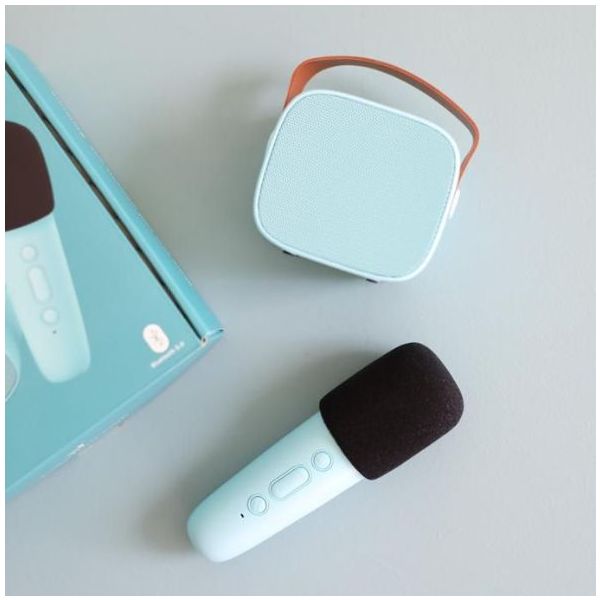 Karaoké sans fil rechargeable - Bleu