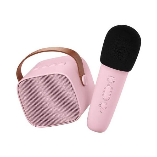 Karaoké sans fil rechargeable - Rose