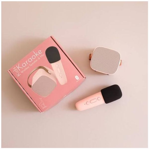 Karaoké sans fil rechargeable - Rose