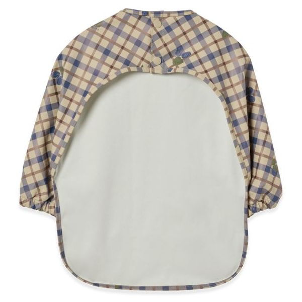 Long-Sleeved Bib - Mulberry Check