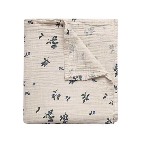 Couverture en gaze de coton - Blueberry