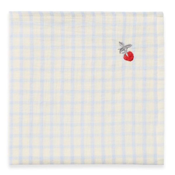 Muslin Blanket - Gingham Sky Blue