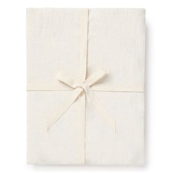 Drap housse Gaze de Coton 90 x 200 - Écru