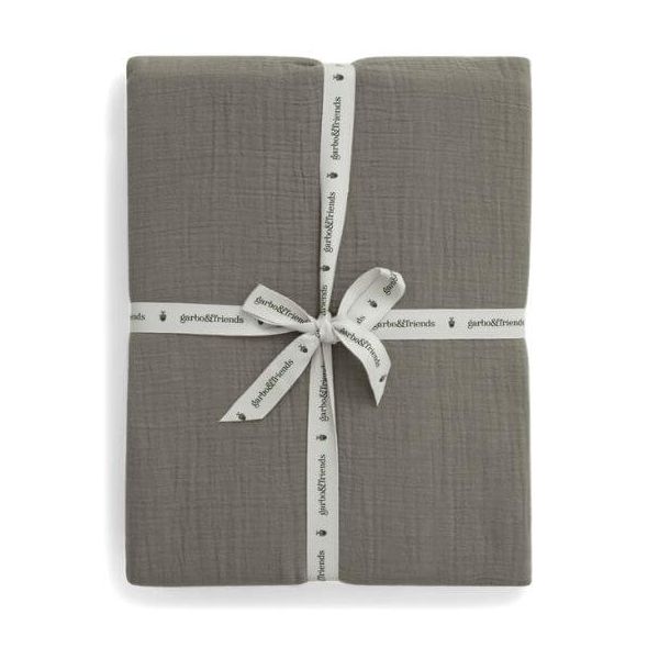 Drap housse Gaze de Coton 70 x 140 - Geranium
