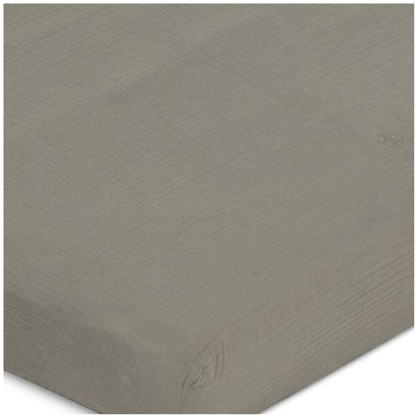 Drap housse Gaze de Coton 70 x 140 - Geranium