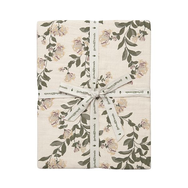 Muslin Fitted Sheet 70x140 - Honeysuckle