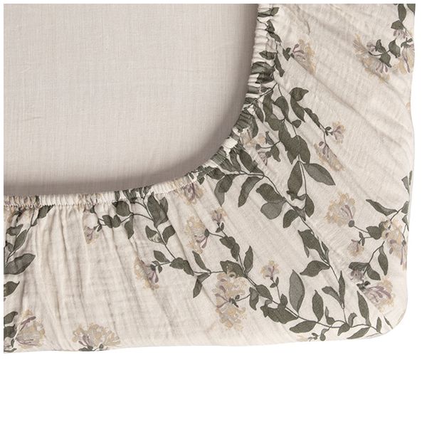 Drap housse Gaze de Coton 90 x 200 - Honeysuckle