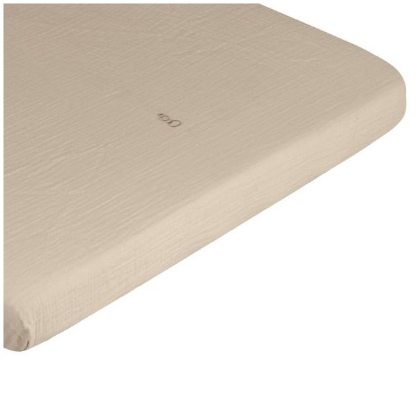Drap housse Gaze de Coton 70 x 140 - Olive