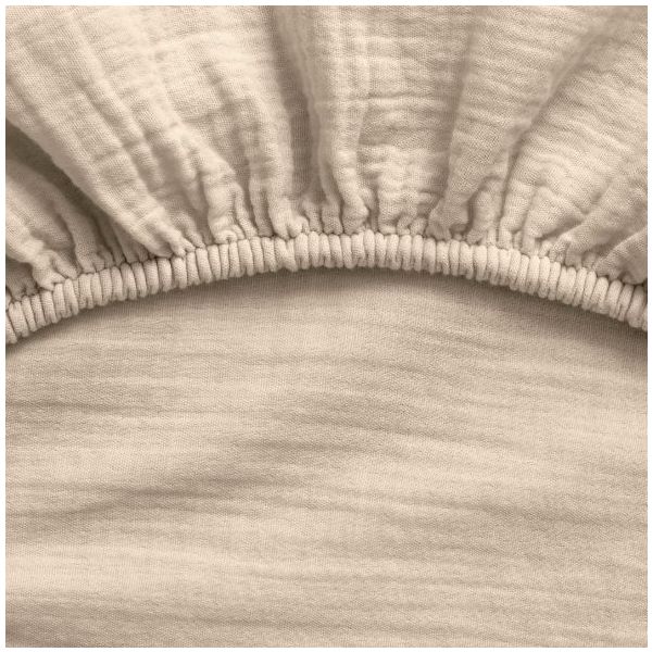 Drap housse Gaze de Coton 70 x 140 - Olive