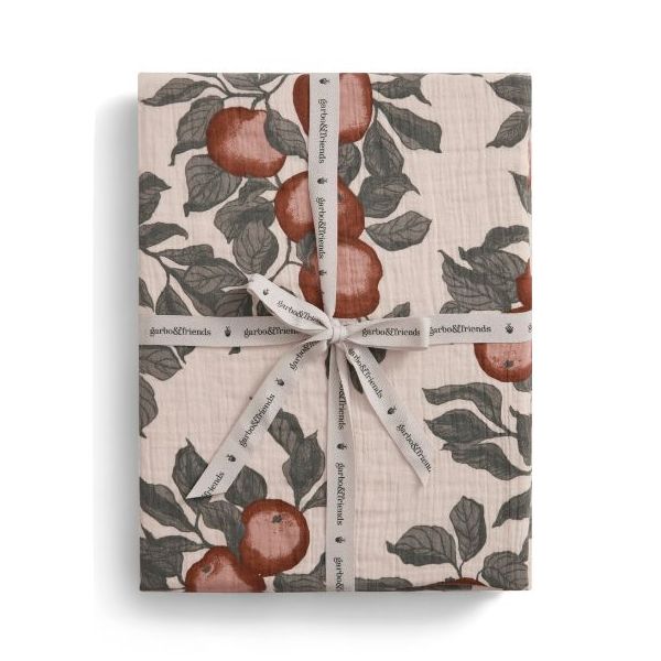 Drap housse Gaze de Coton 70 x 140 - Pomme