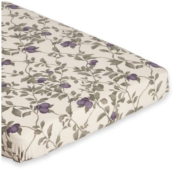 Drap housse Gaze de Coton 90 x 200 - Prune