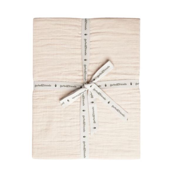 Drap housse Gaze de Coton 90 x 200 - Sable