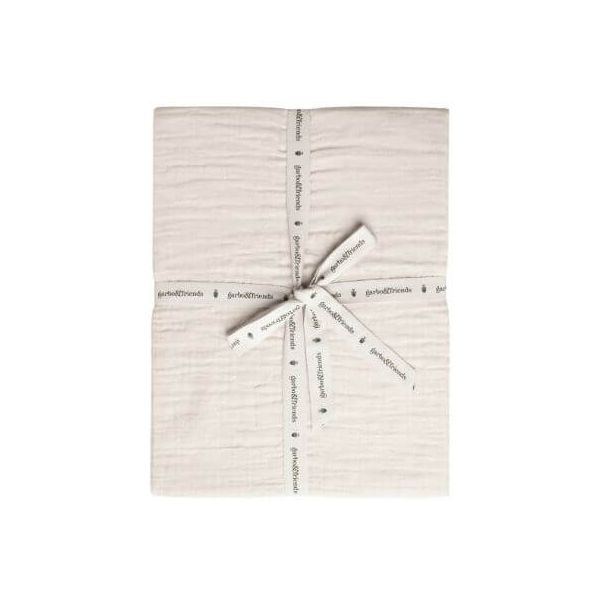 Drap housse Gaze de Coton 90 x 200 - Coquille