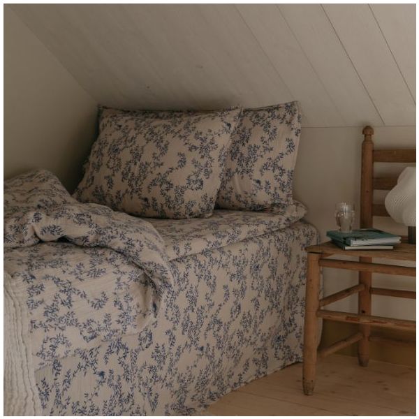 Drap housse Gaze de Coton 90 x 200 - Jardin
