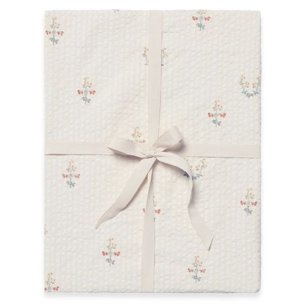 Seersucker Fitted Sheet 90 x 200 - La Fraise